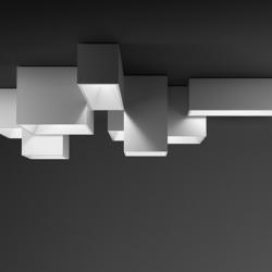 Link XXL plafonnier 40x40 LED 2 Bandes 5,6W - Laqué blanc Brillo