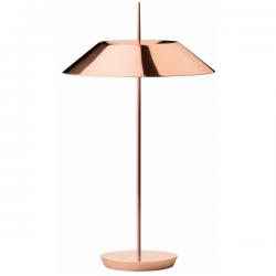 Mayfair Table Lamp 52cm 1xLED 2,4W + 1xLED 16,8W dimmable lampshade of steel - Copper brillo