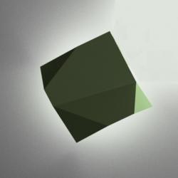 Origami Aplique Módulo A 1xLED STRIP 6,5W - Lacado Verde Oxido