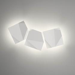 Origami Wall Lamp triple - Lacquered white Mate