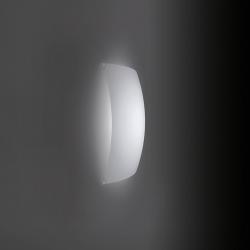 Quadra Ice luz de parede/Plafon 30x30cm R7s 120w - Vidro branco