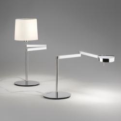 Swing Table Lamp metal Lampshade Chrome