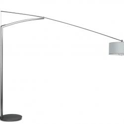 Balance Lámpara de Pie 260cm 3xE27 70w - Difusor Aluminio/Niquel Mate