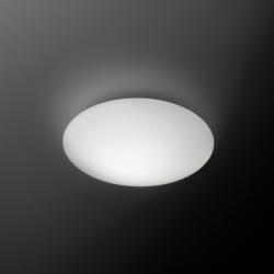 Puck Single Ceiling lamp ø24,4cm Fluorescent in white