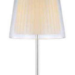Plisse Table Lamp Chrome/Transparent glass
