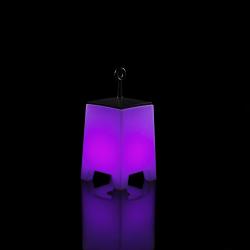 Mora Lampe de table Extérieure 58cm LED RGB Blanche Glacée