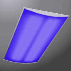Lisa policarbonato 4x18w blue