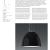 Imagen 2 de Nur Gloss Lámpara Colgante ø55cm E27 1x205w negro Brillante
