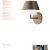 Imagen 3 de Gala Wall Lamp lampshade Doble mini E14 1x60w metallic lead