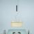 Imagen 4 de Funi Pendant Lamp 60cm E27 2x100W metallic lead white lampshade