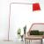 Imagen 2 de Excentrica S Lampe de table E14 1x28W abat-jour rouge et base roja