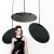 Imagen 3 de Hanging Hoop 80 Pendant Lamp circular T5 1x40W black with floron Black