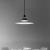 Imagen 6 de Frisbi Pendant Lamp 1x105W E27 Black/Chrome/opal