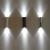 Imagen 4 de Clessidra Wall Lamp Doble Outdoor 2xLED 10w Brown Oscuro