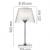 Imagen 3 de Ktribe T1 Table Lamp 56cm 1x70w E27 Chrome/Transparent