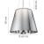 Imagen 3 de Ktribe S3 Pendant Lamp ø55cm 1x205w E27 Aluminizado Silver