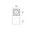 Imagen 2 de Compass Box 1L H: 160mm Schwarz C dimmable R111 1x70w