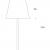Imagen 2 de Amax lámpara de Lampadaire ø109x240cm 3x30w E27 (FL) Chrome Dimmer blanc