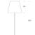 Imagen 2 de Amax lámpara de Lampadaire ø82x205cm 3x33w E27 (FL) Chrome blanc