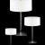 Imagen 4 de Drum Table Lamp Glass white ø36x53cm 3x33w G9 (HL)