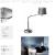 Imagen 3 de Suite Lampe de table avec abat-jour 66cm E27 60w Nickel Satin
