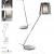 Imagen 2 de Emy Stehlampe inclinable 31cm 1xE27 max 30W- Diffuser acryl Chrom