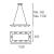 Imagen 3 de Adagio Suspension Rectángular 100cm 8xG9 75w chromé brillant