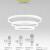 Imagen 2 de Circ Pendant Lamp circular triple 60-80-100cm LED 89W - White mate