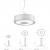 Imagen 2 de Spin Pendant Lamp ø100cm 7x30w PL E27 + 3 Downlights Cree LED 4w 350mA 2900ºK white