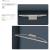 Imagen 3 de Siena Wandleuchte Lichter Bilder 42cm T5 8w 2700K Nickel Satin