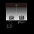 Imagen 2 de Moon lámpara Pendelleuchte telescópica Chrom/weiß + Schwarz 2L