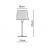 Imagen 3 de Cotton Lampe de table M 37cm Chrome mate