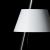 Imagen 4 de Sinclina Lámpara de Pie 150x30cm E27 Máx 70W Anodizado Plata pantalla blanca