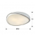 Imagen 3 de Leda ceiling lamp E27 3x20W Chrome