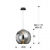 Imagen 3 de Kugel Lampe Pendelleuchte 36x35cm 1xE27 LED 10W - Chrom lampenschirm Glas espejado Chrom