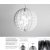 Imagen 2 de Helios S60 Lampada Lampada a sospensione E14 max 60W - Alluminio bianco