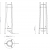 Imagen 3 de Inn Side Lâmpada de assoalho Ao ar Livre Fluo 2x35/49W (G5) - Branco opala Estrutura Madeira