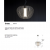 Imagen 3 de Cross Lámpara colgante LED 22W ø43x30cm - Transparente y cromo