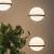 Imagen 4 de Palma Lámpara Colgante 2 × Led - Lacado blanco mate