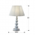 Imagen 3 de Mercury Lampe de table Grand 1xE27 LED 10W 39x25cm - blanc brillant abat-jour blanc