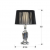Imagen 3 de Corinto Table Lamp Doble LED 60W black lampshade/Transparent