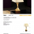 Imagen 2 de Deco Lampe de table E27 60W Feuille d'or