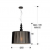 Imagen 3 de Mercury Lampada a sospensione 55x50cm 3xE27 LED 10W - lucido nero Paralume nero
