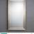 Imagen 2 de Lineal espejo rectangular 90x160cm Moldura Escalonada Pan de Plata
