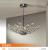 Imagen 2 de Luppo ceiling lamp 6L G9 Extensible Chrome Glass facetado