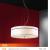 Imagen 2 de Ibis Pendelleuchte 3L Chrom + lampenschirm stoff Rot