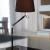 Imagen 3 de Atlas lámpara of Floor Lamp 1L Aluminium Anodized + lampshade Brown