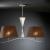 Imagen 6 de Deco lámpara de Pie Metal/Madera Pan de Plata + pantalla café