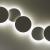 Imagen 7 de Puck Lampada da soffitto Quadruplo 4xLED 7,35W Bianco opaco Laccato